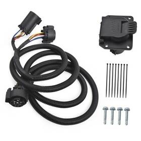 4space 6039-005n 7-foot 7-pin Truck Bed Trailer Wiring Plug Harness Extension For Fifth-wheel
