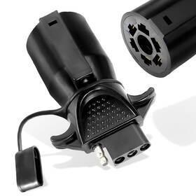 Agrieyes Ag-tm8006c Premium 7 Pin To 4 Trailer Adapter Way Blade Black