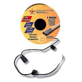 All Star Truck Parts Astp-2p-fm-150 150 Count 18g Double Female Bullet Plug Wire Harness 100% Copper Pvc Jacket