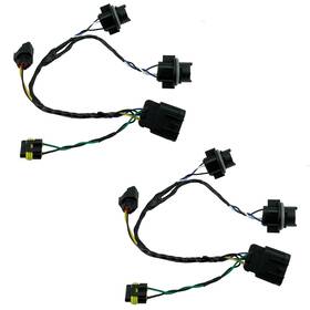 Altbet 745551463507 2pcs Headlight Wiring Harness Compatible With 2008-2014 Chevrolet Black