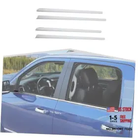 Ypx0836 Amayum Chrome Side Window Sills Trim Weatherstrip Fit For Dodge Ram 2010-2017