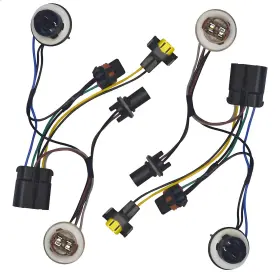 Wh-5a-2p Amblee 2-pack Headlight Wiring Harness Compatible With Chevy Avalanche Tahoe