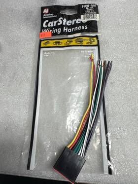 American International Fwh-597 Int L Ford Stereo Wiring Harness