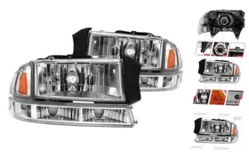 Anz111455 Anzo Usa 111455 Projector Headlamps Fits Dodge Dakota