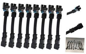 Aokus 95300-08 8pcs Ls1 Ls6 Lt1 Ev1 Injector Harness To Multec Lq4 Lq9 4.8 5.3 6.0 Adapters