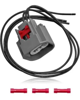 7287-0955 Augrex 3 Pin Waterproof Front Turn Signal Light Connector Pigtail Plug Fit For Jeep