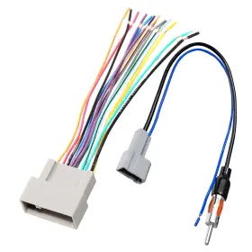 Ak-wh1729 Autokemat Radio Stereo Wiring Harness Connector With Antenna Adapter Compatible For H