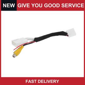 Automall Tech 669739364274 Rear View Camera Adapter Wire Harness For Toyota 4runner 12-2014 Rca Black