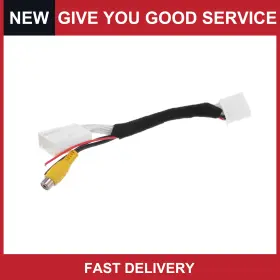 Automall Tech 669739364274 Rear View Camera Adapter Wire Harness For Toyota 4runner 12-2014 Rca Black