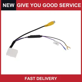 Automall Tech 678202090268 Rear View Camera Adapter Wire Harness Cable For Toyota Rca 24p