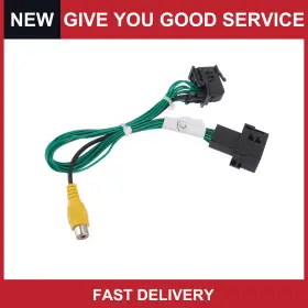 Automall Tech 688391645309 Rear View Camera Adapter Wire Harness Cable For Ford Escape 13-19 Rca Black
