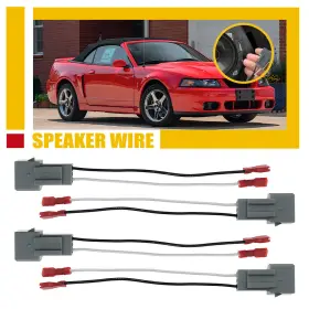 Lbxs-72-5512 Auxito 4x Speaker Wire Adapter Harness Connector For Ford Lincoln Mazda Mercury 72-5512
