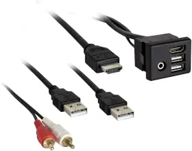 Ax-gmusbaux-6 Axxess New Metra / Usb Aux And Hdmi Replacement Panel With 6ft Cable
