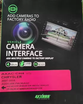 Ax-addcam-ch4 Axxess Axacch4 Axac-ch4 Chrysler/dodge/jeep Camera Interface Replaced Ax-addcam-ch4 Axxess Axacch4 Axac-ch4 Chrysler/dodge/jeep Camera Interface Replaced