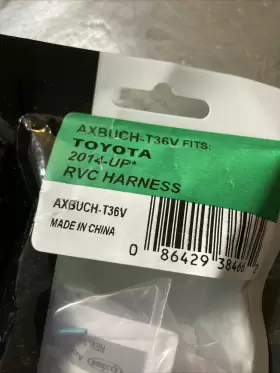 Axbuch-t36v Axxess Backup Camera Retention Harness For 2014-2016 Toyota Vehicles