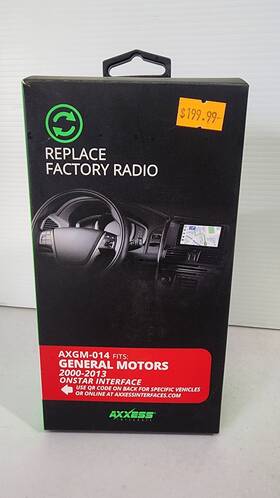 Axxess Axgm014 New - Axgm-014 Radio Replacement Data Interface For Chevy Gm Vehicles