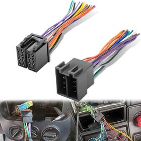 Bedalio 445017466457 16 Pin Iso Radio Wire Harness Adapter Male Female Truck Stereo Jvc Pioneer Sony