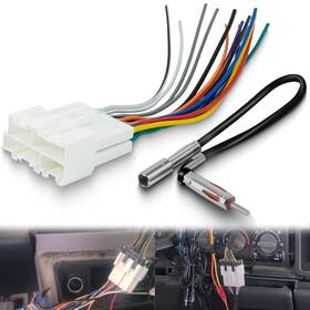 Bedalio Xfl-1989-2002 Radio Wiring Harness With Antenna Adapter Compatible 1989-2002 Chevy Gmc