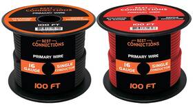 Best Connections Bc-16-100 16 Gauge Automotive Primary 2 Rolls 100 Feet