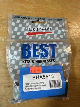 Best Kits Bha5513 Kit Ford Lincoln Mercury 1998 - 2001 Amplifier Bypass Car Harness