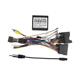 Am-cab-035 Bestycar 16pin Car Radio Stereo Power Wiring Harness Cable With Can Bus Decoder Compatible