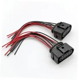 1j0973735 Bhitme Jljq-0831 Headlight Connector Adapter Harness Kit Compatible With Audi A4 2008