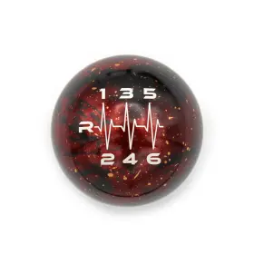 Bw-knb-vw-hbt6-rc Billetworkz Cosmic Space Heartbeat Shift Knob Compatible With Manual 1999-24 Vw