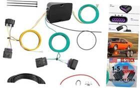 Bosting 56336 4 Pin Trailer Wiring Harness Kit Vehicle-side Custom Replace 4-way Flat