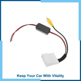 Carpopart 601968592363 Rear View Camera Adapter Wire Harness Cable For Nissan Rogue 11-13 Rca Black