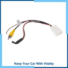 Carpopart 601968594572 Rear View Camera Adapter Wire Harness Cable Fit For Hyundai Rca 5pin Black 1pcs