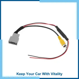 Carpopart 679134950644 Rear View Camera Adapter Wire Harness Cable For Honda Crv 13-15 Rca Black