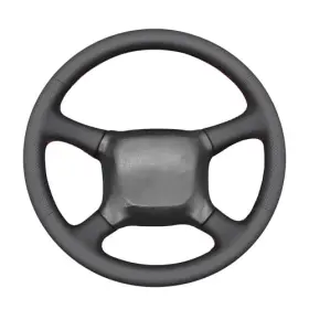 Car026801 Chongqing Ouyue Technology Co. Ltd Steering Wheel Cover For Chevy 2008 Black Microfiber Leather Thread