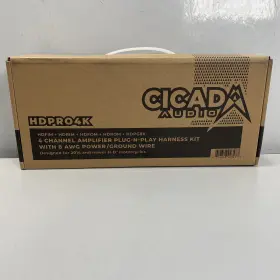 Hdpro4k Cicada Audio 4ch Amplifier H-d Plug-n-play Harness Kit With 8 Awg Power Wire