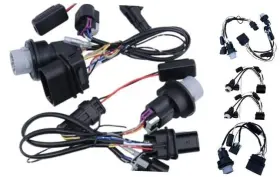810003 Conversion Wiring Harness Kit 2pcs Projector Headlights Adapter Wire Fit For Ram 1500