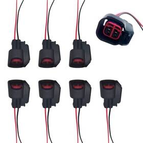 Coutunp Cou13np 8pcs Fuel Injector Connector Pigtail Plug