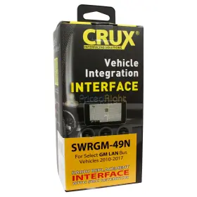 Swrgm-49n Crux Radio Replacement Interface For Select Gm Chevy Lan Bus Vehicles 2010-2017