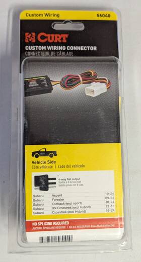 Curt 56040 For Select 2009-2024 Subaru 4-way Trailer Wiring Harness