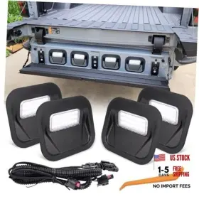 Cyb-13-0050 Cyborich 4pcs Led Multipro Tailgate Step Lights For Gmc Sierra And Chevy White