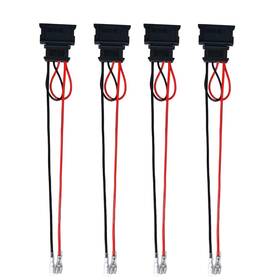 Danbojit 798107975412 4 Pack Speaker Wire Harness Adapter Replacement For Volkswagen Harnes
