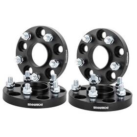 Dcvauto 11025-20b4 4pc Black 5x4.5 Hubcentric Wheel Spacers 20mm With 12x1.5 Studs 20mm-4 Pcs