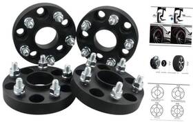 Dcvauto 11072-25b4 4pc Black 5x115 Hubcentric Wheel Spacers 1 Inch 12x1.5 Studs 70.3 Bore