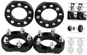 Dcvauto 11073-25s4 4pc Black 5x115 To 5x120 Wheel Adapters 1 Inch 12x1.5 Studs Compatible With