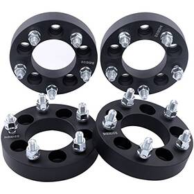 Dcvauto 11073-32s4 4pc Black 5x115 To 5x120 Wheel Adapters 1.25 Inch 12x1.5 Studs Inch-4 Pcs