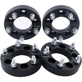 11073-32s4 Dcvauto 4pc Black 5x115 To 5x120 Wheel Adapters 1.25 Inch 12x1.5 Studs Inch-4 Pcs