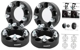 11073-38s4 Dcvauto 4pc Black 5x115 To 5x120 Wheel Adapters 1.5 Inch 12x1.5 Studs Inch-4 Pcs