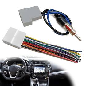 Dunviku Dun-0719infin Car Radio Stereo Wire Harness With Antenna Adapter Cable Connector