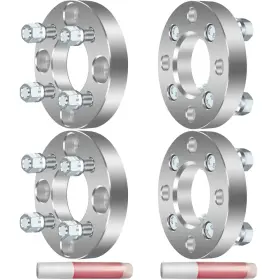 826168-5211-1652068231 Eccpp 4pcs 1 Inch Wheel Adapters 4x114.3 To 4x100 4 Lug 12x1.5 Hyundai Honda 74mm