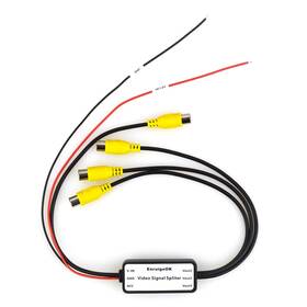 Enruigeok 768587466687 1 To 3 Car Channel Rca Video Signal Booster And Splitter For Suv Trucks L