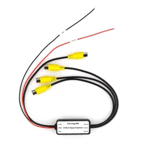 Enruigeok 768587466687 1 To 3 Car Channel Rca Video Signal Booster And Splitter For Suv Trucks L