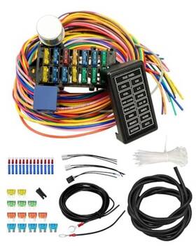 Esuparts 14cwesu0816 14 Circuit Universal Wiring Harness Fit For Street Muscle Car Hot Rod Rat Xl